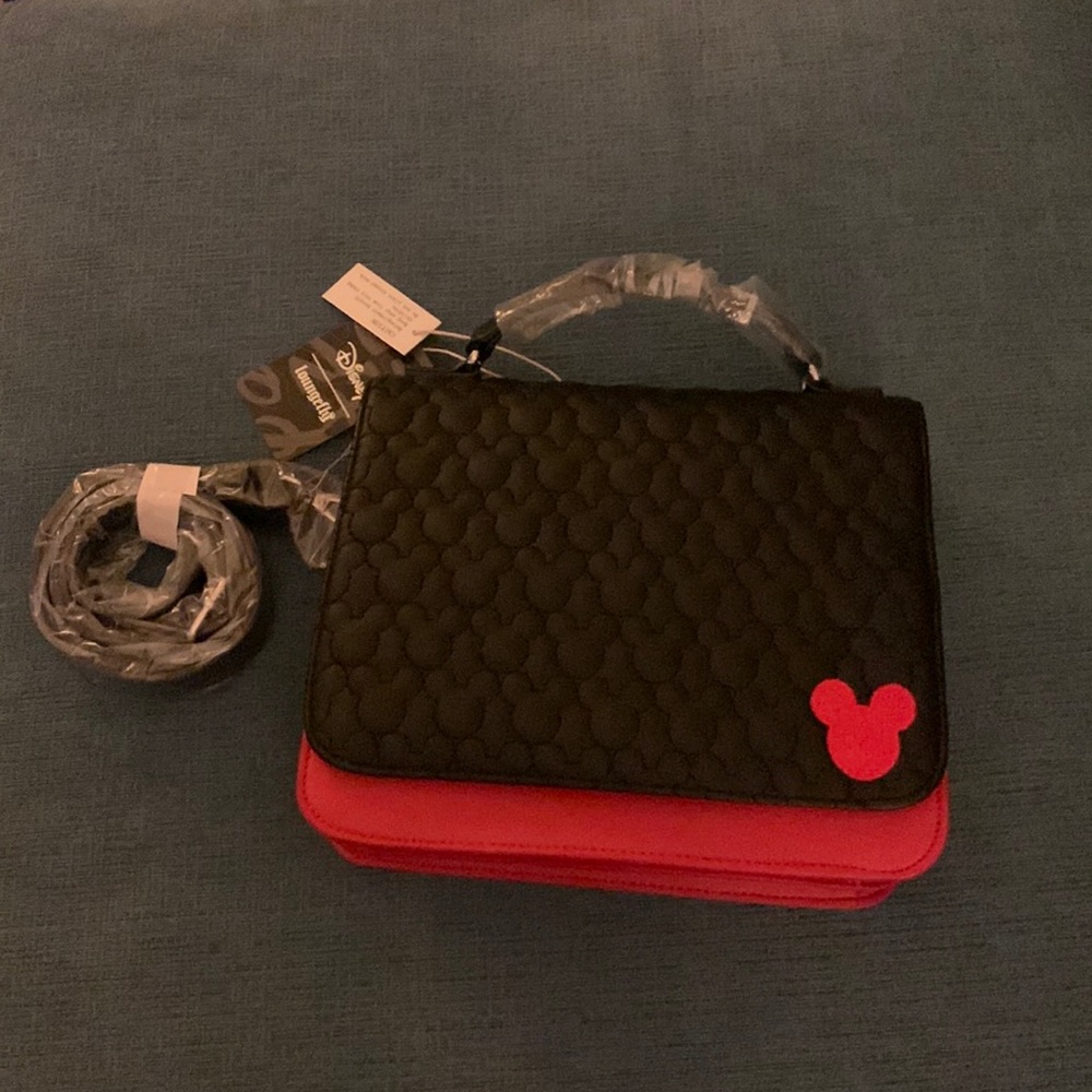 NWT Loungefly Mickey Mouse Briefcase Purse